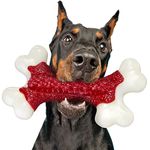 Tough Dog Toys, Dog Toys for Aggressive Chewers Large Breed, Kseroo Aggressive Chew Toys for Large Dogs, Dog Bone Chew Toy Nylon Durable Dog Toys for Large Dogs Dog Extreme Chew Toys Indestructible