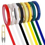 HRJZF 8 Rolls 0.4 Inches Colorful Autoclave Tapes, 216 Feet Length Each Tape, Dental Marking Tape, Instruments Identification Tape Autoclavable 270 Fahrenheit Degree, Insulation Tape 8 Color …