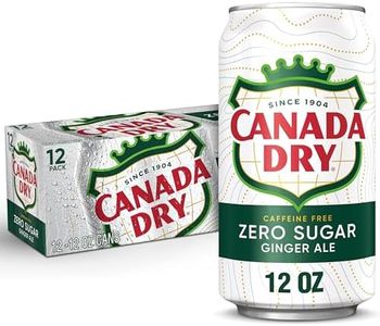 Canada Dry Zero Sugar Ginger Ale Soda, 12 fl oz cans (Pack of 12)