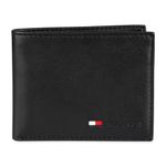 Tommy Hilfiger Men's Multi-Card Passcase Wallet, Black, One Size