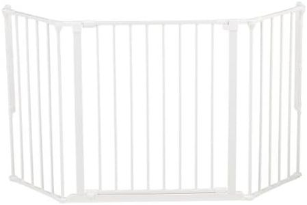 BabyDan Flex M, 90-146 cm, Stair Gate/Room Divider, White, Made in Denmark - Baby Gate/Safety Gate (Pet Gate/Dog gate/Dog playpen)
