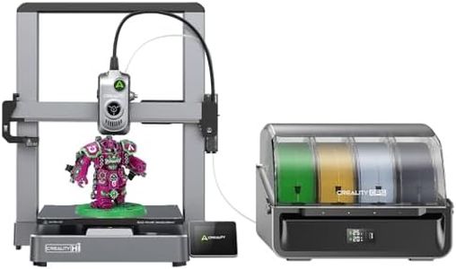 Creality Hi Combo (A) 3D Printer, Multi Color 3D Printers with CFS, Upgraded with 500mm/s Print Speed 95% Pre-Assemble, XY Step-Servo Motor and Auto Leveling Build Volume ‌10.24×10.24×11.81 inch