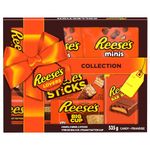 Reese's Lovers Gift Box with Assorted Chocolate Peanut Butter Bars, Assorted Chocolate for Gifts, Chocolate Gifts for Friends, Chocolate Gifts for Family - 535g (8 Assorted Bars)