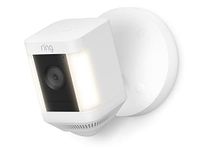 Ring Spotlight Cam Plus, Wired | Two-Way Talk, Colour Night Vision, and Security Siren (2022 release) - White