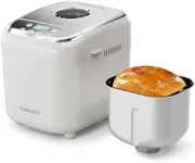 SUMSATY Bread Maker, 2.2LB 16-in-1 Bread Machine, Automatic Bread Maker Machine with Nonstick Ceramic Pan & 15H Timer & 1H Keep Warm for Beginner, Breadmaker with Gluten-Free, French, Yogurt, Recipe