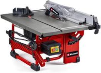 Einhell TC-TS 8 l Table Saw - Angle Cuts (to 45°), Angle Stop (+/- 60°) for Mitre Cuts, Dust Extraction Adaptor - Powerful, Compact and Portable Circular Bench Saw for Woodworking