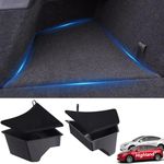 TOPABYTE Rear Trunk Organizer Storage Box Bins Side Box with Lid for 2024 Tesla Model 3 Highland Interior Accessories