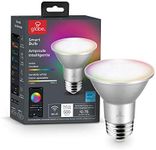 Globe Electric 34869 Wi-Fi Smart 6.5 Watt (50W Equivalent) Multicolor Changing RGB Tunable White LED Light Bulb, No Hub Required, Voice Activated, 2000K - 5000K, Energy Star, PAR20 Shape, E26 Base
