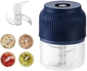 Electric Mini Garlic Chopper, 300ml Mini Mincer Electric Food Processor, Cordless Meat Grinder. Portable, Rechargeability, Suitable for Vegetables, Peppers, Onions, Seasonings, Nuts