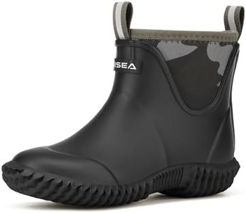 HISEA Kids Rain Boots Waterproof Neoprene Rubber Boot