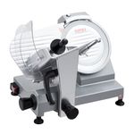 Meat Slicer,210w High Power Pure Copper Motor,Meat Cutter Equipped with Detachable Blades with A Diameter of 220mm,Cutting Thickness 0-12mm,Suitable for Household and Commercial Food Slicers