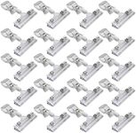LJY 20-Pack Clear Plastic Rotatable POP Clip-on Style Merchandise Sign Display Clip Tag Holders