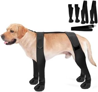 Kioriur Bottes à Bretelles pour Chiens, Bottes à Bretelles pour Chiens | Bottes pour Chiens Souples Et Imperméables,Chaussures d'hiver Antidérapantes pour Chiens, Chaussons