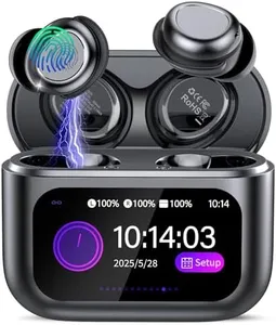 ZYHKON Sleep Earbuds Bluetooth 5.4 in Ear Touch Screen Sleep Headphones, Small Design Mini Sleep Earbuds for Side Sleepers with Sleep Mode, 48H Playtime Sleep Earphones Clear Calls, 5 EQ Modes, Black