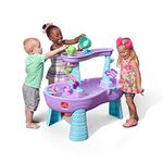 Step2 Rain Showers & Unicorns Water Table | Purple Kids Water Play Table with 13-Pc Unicorn Toy Accessory Set