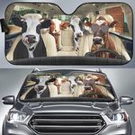 Majo Funny Cows Auto Windshield Sun