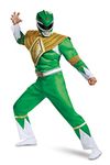 Disguise 79736C Men's Green Muscle Costume Power Ranger Cosplay Suit for Adults Sized, XXL (50-52)