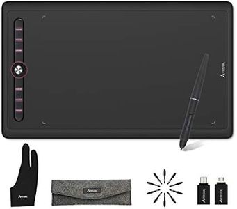 Artisul M0610 Pro Graphics Drawing Tablet 10x6inch with 8192 Levels Pressure Battery-Free Stylus 8 Shortcut Keys, Digital Drawing Tablet Compatible with Mac,Windows PC and Android