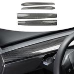 Dash Wrap Door Trim Panel for Tesla Model 3 Model Y Accessories 2020 2021 2022 2023 ABS Carbon Fiber Dashboard Cover Wrap