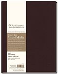 Strathmore 469-308 Hardbound Mixed Media Art Journal, 8.5" x 11", Toned Tan, 48 Pages