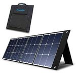 POWEROAK SP120 Portable Solar Panel 120W Foldable Photovoltaic Solar Module with Monocrystalline Solar Cells to Charge Portable Power Station Solar Generator for Campervan Travel