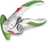 Zyliss Lock N' Lift Can Opener - Manual Can Opener with Built-In Magnet - Safety Can Opener with Stainless Steel Wheel - Handheld Kitchen Tool & Gadget - Green, 7.5"