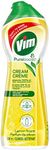 Vim PureBoost™ Multi-purpose Cream Cleaner tough on dirt Lemon Scent surface cleaner with 100% naturally derived cleaning particles 250 ml