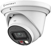 Amcrest 5MP AI Turret IP PoE Camera w/ 49ft Nightvision, Security IP Camera Outdoor, Built-in Microphone, Human & Vehicle Detection, Active Deterrent, 129° FOV, 5MP@20fps IP5M-T1277EW-AI