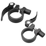 YEYIT 2 Pcs Bicycle Seatpost Clamps, Bicycle Seat Quick Release Tube Clamp,Aluminum Alloy Release Saddle Clip, 28.6mm&31.8mm Seat Tube Collars,Suitable for 25.4/27.2/28.6mm Bicycle Seatposts