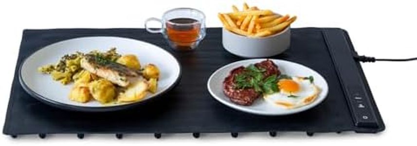 Healthy Choice Multi-Function Foldable Electric Food Warming Mat with 3 Temperature Settings, Fast Full-Surface Heating, Premium Waterproof Silicone, Compact Storage, 60x40 cm
