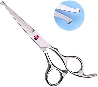 Hair Cutting Scissors Set Professional Kids/Women/Men 6.5 inch Saftey Round Head Hair cut Scissors Kit with Cutting Scissors Thinning Scissors Hairdressing Shears Set for Barber Salon （red）