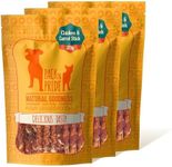 PACK'N PRIDE Dog Treats with Carrots, 3 Pack*320g Rawhide Free Dog Chews, Low in Fat and Hign in Protein, Pure Natural Ingredients