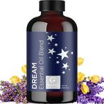 Sleep Essential Oil Blend for Diffuser - Dream Essential Oils for Diffusers Aromatherapy and Wellness with Ylang-Ylang Clary Sage Roman Chamomile and Lavender Essential Oils for Nightime Time Support (4 Fl Oz, Dream)