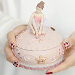 LOVE FOR YOU Gift Wrapped Music Box Ballet Dancer Musical Ballerina Jewelry Box for Girls and Women Baby Kids Sister Niece Daughter Mom Granddaughter Grandma Birthday Presents Christmas Gifts