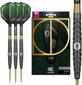 TARGET Darts Cult 01 90% Tungsten Swiss Point Steel Tip Darts Set, 23G | Swiss Point Dart Set, Tungsten Barrel, Professional Darts Set, Swiss Point Tool Included