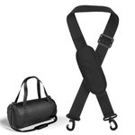 Bag Straps, Replacement Shoulder Strap - Universal Cross Body Bag Strap, 59" Adjustable Padded Black Bag Strap with Carabiner, Ideal for Handbags/Laptop Cases/Sports Bags/Book Bag Strap