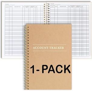 1 Pack Accounting Ledger Books for Home Budget Tracking, Business Bookkeeping - Home Expense Tracking Notebook - Expense Ledger for Small Business Bookkeeping - Bookkeeping Book (50 Pages 1 Pack)