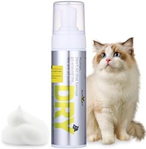 Waterless Cat Shampoo - Licking Safe Dry Foam for Cats & Kittens | Rinse Free, Dander Reducing, Paraben-Free, pH Balanced (6.76 oz)