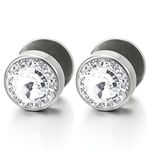 COOLSTEELANDBEYOND Cubic Zirconia Earrings