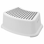 Sterun Plastic Child Foot Step Stool Anti-Slip Cover on Top For Children Practical Non-Slip Toilet Step | Toilet Steps For Toddlers | Step Stool | Toddler Step Stool | Toilet Seat & Step (Grey)