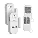 Door Alarm with Remote 2 Pack, Door Chime for Business When Entering, 130db Window Alarm Sensors for Kids Safety Home Security, Adjustable Volume