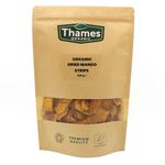 Organic Mango Strips (Dried) - No Additives, No Preservatives, Unsweetened, Sun Dried, Untreated, Raw, Vegan, GMO-Free - Delicious Snack - Thames Organic 500g