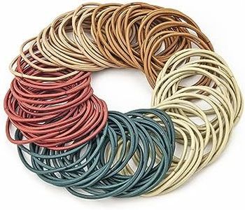 100 PZ Elastici Capelli Donna, Piccoli Titolari coda cavallo Elastici Capelli, Donne Ragazze Bambini Uomini, Bulk Hair Ties per Capelli Spessi Ricci (Colore Morandi)