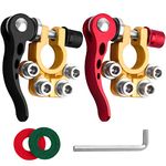 2 Pcs Battery Terminals 4 Way, JatilEr Car Battery Terminals Quick Release, Car Battery Connectors Pure Brass, 12v Battery Connectors for Cars, Trucks, Ships, Mobile Homes 12/24/60V