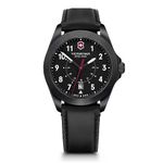 Victorinox Heritage Watch with Black Dial and Black Leather Strap