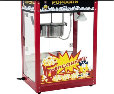 Royal Catering Popcorn Maker 8oz – Red Commercial Machine