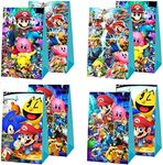 ARHAVI 12pcs Super Smash Bros Party Favor Gift Bags, Super Smash Brothers Birthday Party Supplies for Smash Bros Party Decorations