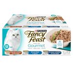 Fancy Feast Wet Cat Food, Gourmet Variety Pack 3 Flavours - 85 g Can (12 Pack)