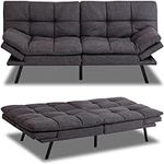 MUUEGM Futon Sofa Bed, Adjustable F