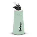 Katadyn BeFree AC 1L Soft Water Filter Bottle in Green, Ultralight & Collapsible Flask, Activated Carbon Filter Improves Taste and Odors, Ideal for Hiking, Sports, Travel, Emergency Preparedness